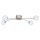 EGLO, 13676, BREFARO, ceiling lamp, 3000 K, LED, 4X6W, IP20, transparent, aluminum