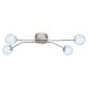EGLO, 13676, BREFARO, ceiling lamp, 3000 K, LED, 4X6W, IP20, transparent, aluminum