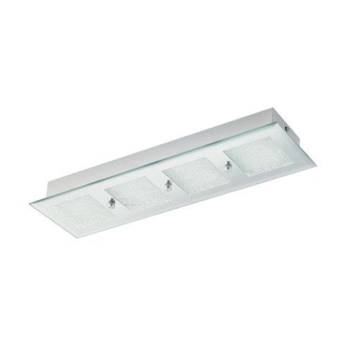 EGLO, 32453, PALLANTE, ceiling lamp, 4000 K, LED, 14.4W, IP20, chrome, transparent