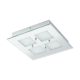EGLO, 32454, PALLANTE, ceiling lamp, 4000 K, LED, 14.4W, IP20, chrome, transparent