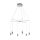 EGLO, 39326, SANTIGA, pendant light, 3000 K, LED, 12X3.2W, Dimmable, IP20, white, matte nickel