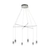 EGLO, 39326, SANTIGA, pendant light, 3000 K, LED, 12X3.2W, Dimmable, IP20, white, matte nickel