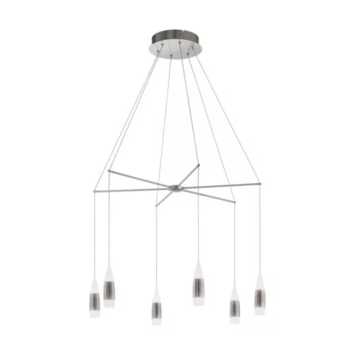 EGLO, 39326, SANTIGA, pendant light, 3000 K, LED, 12X3.2W, Dimmable, IP20, white, matte nickel