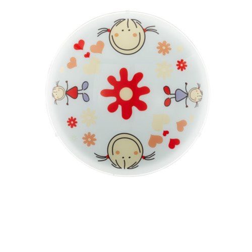 EGLO, 88973, JUNIOR 2, ceiling lamp, E27, 2X60W, IP20, little girl pattern