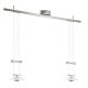 EGLO, 89502, ZELES 1, pendant, GY6,35, 2X50W, IP20, white