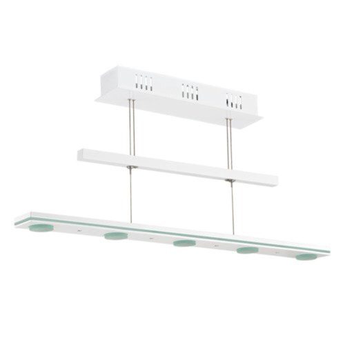 EGLO, 91076, SALVO, pendant, 3000 K, LED, 5X4.76W, Dimmable, IP20, white, transparent