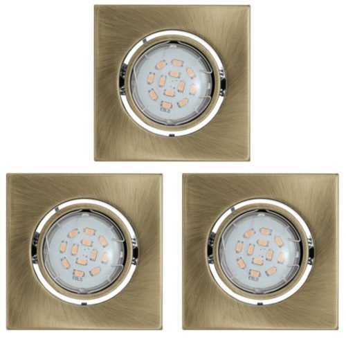 EGLO, 93248, IGOA, recessed lamp, 3000 K, GU10, 3X5W, IP20