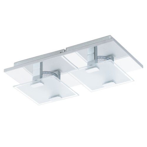 EGLO, 93312, VICARO, ceiling lamp, 3000 K, LED, 2X2.5W, IP20, white, transparent
