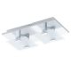 EGLO, 93312, VICARO, ceiling lamp, 3000 K, LED, 2X2.5W, IP20, white, transparent