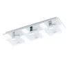 EGLO, 93313, VICARO, ceiling lamp, 3000 K, LED, 3X2.5W, IP20, white, transparent