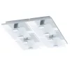 EGLO, 93314, VICARO, ceiling lamp, 3000 K, LED, 4X2.5W, IP20, white, transparent