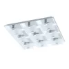EGLO, 93315, VICARO, ceiling lamp, 3000 K, LED, 9X2.5W, IP20, white, transparent