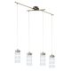 EGLO, 93543, OLVERO, pendant, GX53, 4X7W, IP20, white, transparent