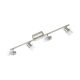 EGLO, 93704, ORVIETO 1, spot lamp, 3000 K, LED, 4X3.3W, IP20, white, transparent