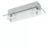 EGLO, 93885, FRES 2, flush ceiling lamp, 3000 K, LED, 2X5.4W, IP20, transparent, white