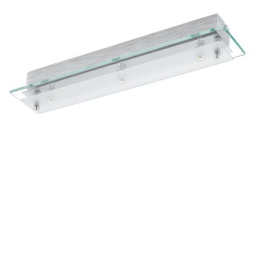 EGLO, 93886, FRES 2, pendant ceiling lamp, 3000 K, LED, 3X5.4W, IP20, transparent, white