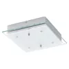 EGLO, 93888, FRES 2, flush ceiling lamp, 3000 K, LED, 4X5.4W, IP20, transparent, white