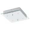 EGLO, 93888, FRES 2, flush ceiling lamp, 3000 K, LED, 4X5.4W, IP20, transparent, white