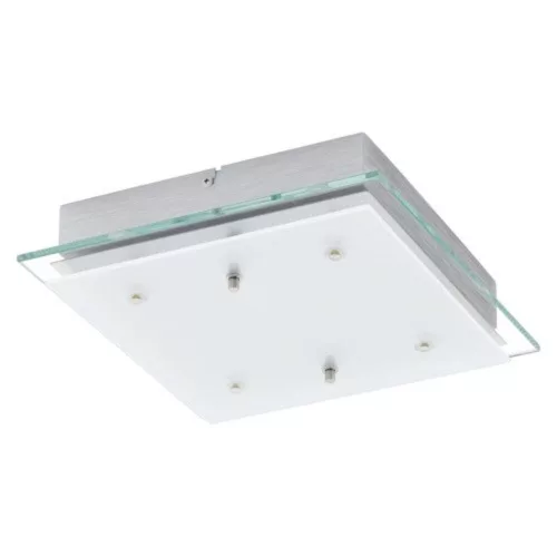 EGLO, 93888, FRES 2, flush ceiling lamp, 3000 K, LED, 4X5.4W, IP20, transparent, white