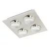 EGLO, 94298, LOMBES, ceiling lamp, 3000 K, LED, 4X4.5W, IP20, transparent