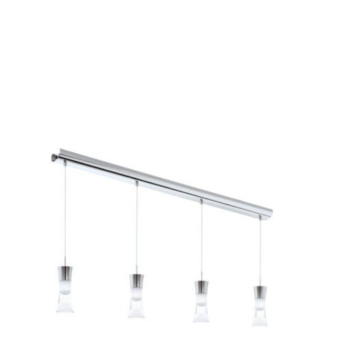 EGLO, 94358, PANCENTO, pendant, 3000 K, LED, 4X5W, IP20, transparent, satin