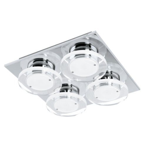 EGLO, 94486, CISTERNO, ceiling lamp, 3000 K, LED, 4X4.5W, IP20, transparent, satin.