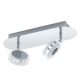 EGLO, 94489, SAROLO, spot lamp, 3000 K, LED, 2X3.3W, IP20, transparent