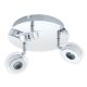 EGLO, 94491, SAROLO, spot lamp, 3000 K, LED, 3X3.3W, IP20, transparent