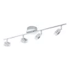 EGLO, 94539, SAROLO, spot lamp, 3000 K, LED, 4x3.3W, IP20, transparent