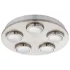 EGLO, 94546, LOMBES, ceiling lamp, 3000 K, LED, 5X4.2W, IP20, transparent
