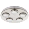 EGLO, 94546, LOMBES, ceiling lamp, 3000 K, LED, 5X4.2W, IP20, transparent