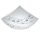 EGLO, 95578, NERINI, ceiling light, 4000 K, LED, 16W, IP20, white, black, transparent