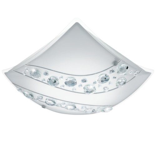 EGLO, 95578, NERINI, ceiling light, 4000 K, LED, 16W, IP20, white, black, transparent