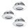 EGLO, 95815, PINEDA, recessed lamp, 3000 K, LED, 3X6W, Dimmable, IP20