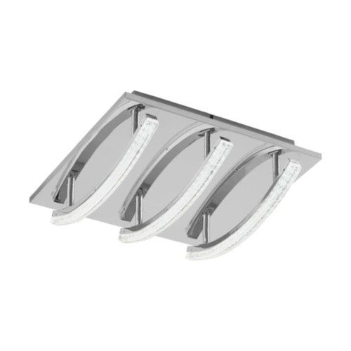 EGLO, 96094, PERTINI, ceiling lamp, 3000 K, LED, 3X4.2W, IP20, transparent