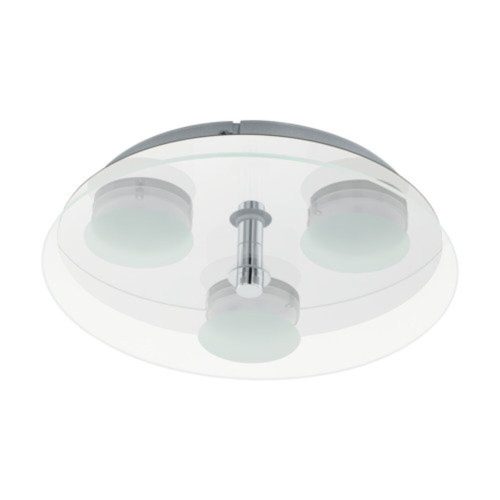 EGLO, 96545, ABIOLA 1, ceiling lamp, 3000 K, LED, 3X5.4W, IP20, white, transparent