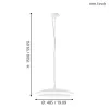 EGLO, 98042, MONEVA-C, pendant, 2700 K 6500 K, LED, 27W, Dimmable, IP20, white