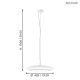 EGLO, 98042, MONEVA-C, pendant, 2700 K 6500 K, LED, 27W, Dimmable, IP20, white