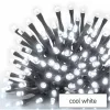 Standard LED collapsible Christmas string, 5 m, outdoor and indoor, cold white