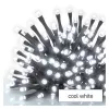 Standard LED collapsible Christmas string, 5 m, outdoor and indoor, cold white