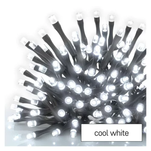 Standard LED collapsible Christmas string, 5 m, outdoor and indoor, cold white