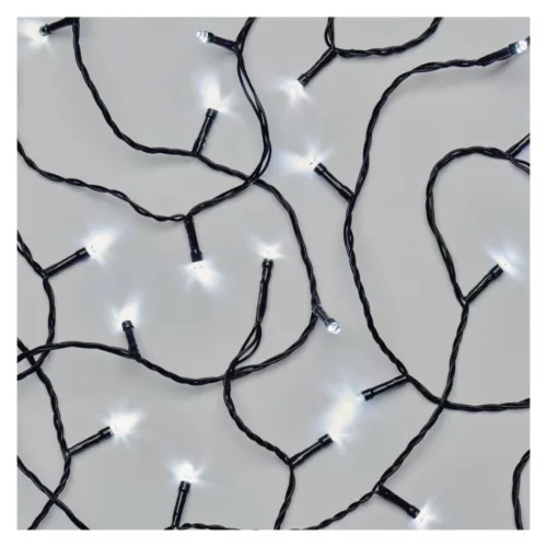 Standard LED collapsible Christmas string, 5 m, outdoor and indoor, cold white