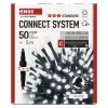 Standard LED collapsible Christmas string, 5 m, outdoor and indoor, cold white