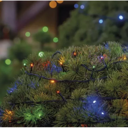 Standard LED stackable Christmas string, 5 m, outdoor and indoor, multi-colored