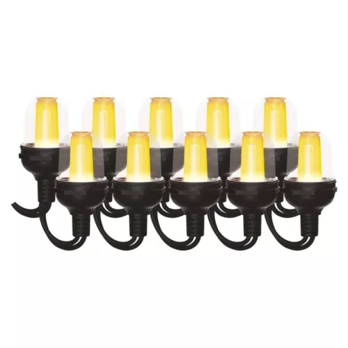 LED light string - 10× party lights, 4.5 m, for outdoor and indoor use, vintage