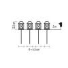 LED decoration - clip-on lights white, outdoor and indoor, cold white