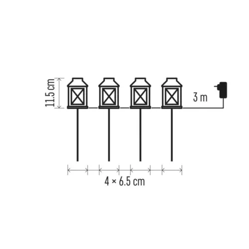 LED decoration - clip-on lights white, outdoor and indoor, cold white