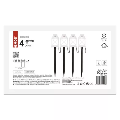 LED decoration - clip-on lights white, outdoor and indoor, cold white