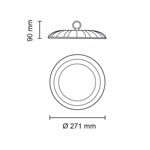 ASALITE PREMIUM LED HIGH BAY 100W 4500K (9000 LUMENS)