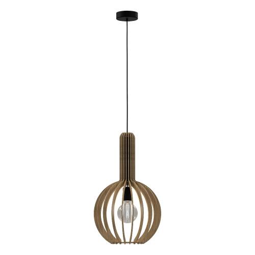EGLO, 900151, VELASCO, pendant, E27, 1X40W, IP20, maple